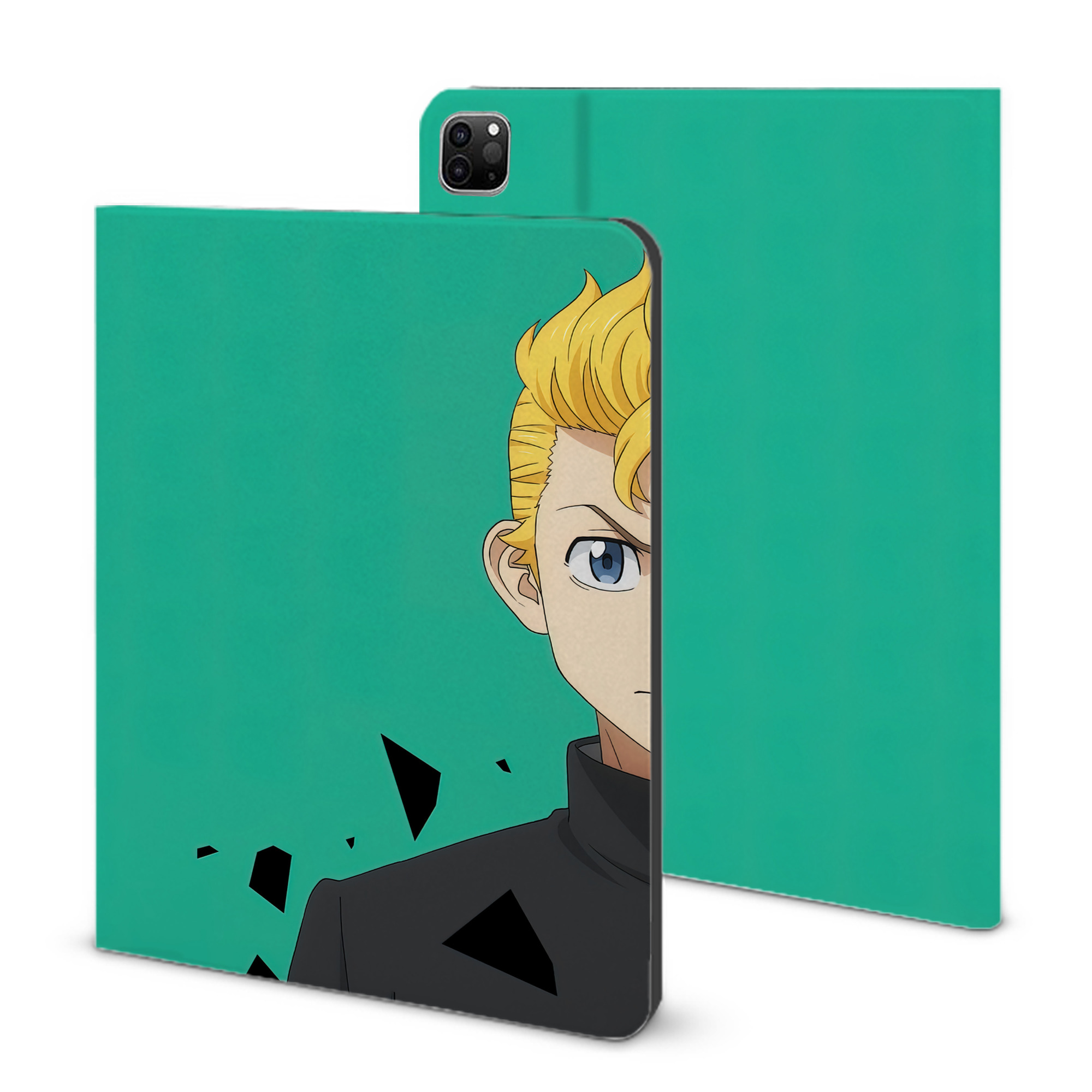 （画像用） 東京リベンジャーズ Tokyo Revengers IPad ケース ブック型 PUレザー TPU 耐衝撃 軽量 薄型 ペン収納なし 全面保護 IPad 各モデル対応